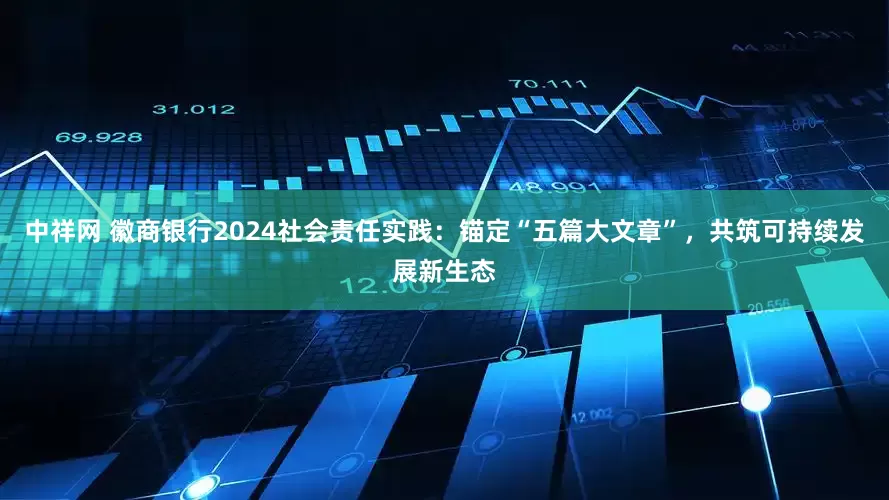 中祥网 徽商银行2024社会责任实践：锚定“五篇大文章”，共筑可持续发展新生态