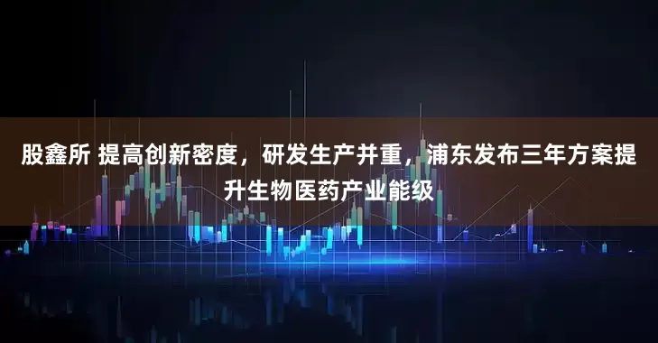 股鑫所 提高创新密度，研发生产并重，浦东发布三年方案提升生物医药产业能级